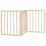 Cancelletto per cani pieghevole a 3 pannelli 150 cm in legno di pioppo