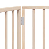 Cancelletto per cani pieghevole 2 pannelli 160 cm in legno di pioppo