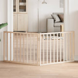 Cancelletto per cani pieghevole 2 pannelli 160 cm in legno di pioppo