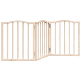 Cancello per Cani Pieghevole 3 Pannelli 150 cm Legno di Pioppo