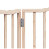 Cancello per Cani Pieghevole 2 Pannelli 160 cm Legno di Pioppo