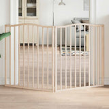 Cancello per Cani Pieghevole 2 Pannelli 160 cm Legno di Pioppo