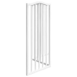 Cancello per Cani Pieghevole 3 Pannelli Bianco 150 cm Pioppo