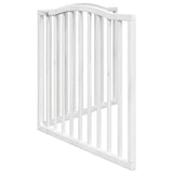 Cancello per Cani Pieghevole 2 Pannelli Bianco 160 cm Pioppo