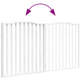 Cancello per Cani Pieghevole 2 Pannelli Bianco 160 cm Pioppo