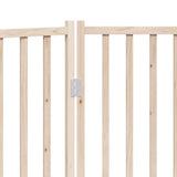 Cancelletto per cani pieghevole a 3 pannelli 150 cm in legno massello di abete