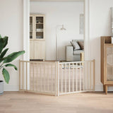 Cancello per Cani Pieghevole 2 Pannelli 160 cm Massello Abete