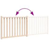 Cancello per Cani Pieghevole 2 Pannelli 160 cm Massello Abete