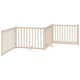 Cancello Cani Porta Pieghevole 4 Pannelli 320 cm Massello Abete