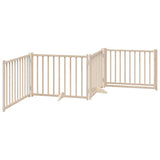 Cancello Cani Porta Pieghevole 4 Pannelli 320 cm Massello Abete