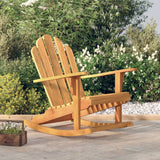 Sedia Dondolo Adirondack da Giardino 79x100x103cm Massello Teak