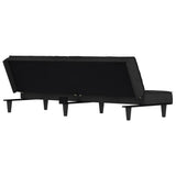 Divano Letto Nero in Velluto