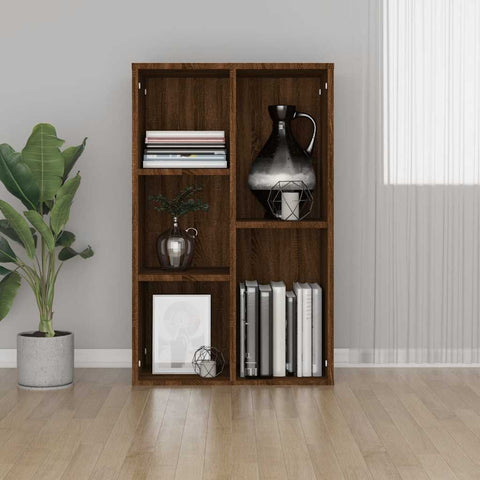 Libreria/Credenza Rovere Marrone 50x25x80 cm Legno truciolato