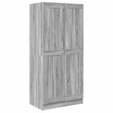 Armadio Grigio Sonoma 82,5x51,5x180 cm in Legno truciolato