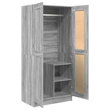 Armadio Grigio Sonoma 82,5x51,5x180 cm in Legno truciolato