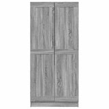 Armadio Grigio Sonoma 82,5x51,5x180 cm in Legno truciolato