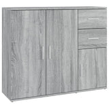 Credenza Grigio Sonoma 91x29,5x75 cm in Legno truciolato