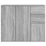 Credenza Grigio Sonoma 91x29,5x75 cm in Legno truciolato