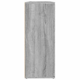 Credenza Grigio Sonoma 91x29,5x75 cm in Legno truciolato