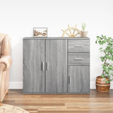 Credenza Grigio Sonoma 91x29,5x75 cm in Legno truciolato