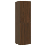 Mobile Porta TV a Parete Rovere Marrone 30,5x30x110 cm