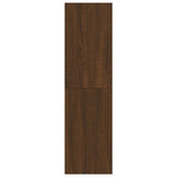 Mobile Porta TV a Parete Rovere Marrone 30,5x30x110 cm