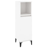 Armadietto da Bagno Bianco 30x30x100 cm in Legno truciolato