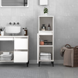 Armadietto da Bagno Bianco 30x30x100 cm in Legno truciolato