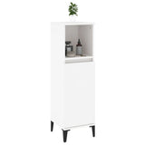Armadietto da Bagno Bianco 30x30x100 cm in Legno truciolato