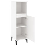 Armadietto da Bagno Bianco 30x30x100 cm in Legno truciolato