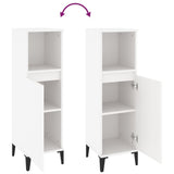 Armadietto da Bagno Bianco 30x30x100 cm in Legno truciolato
