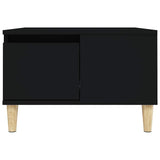 Tavolino da Salotto Nero 55x55x36,5 cm in Legno truciolato
