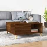 Tavolino Salotto Rovere Marrone 80x80x36,5 cm Legno truciolato