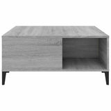 Tavolino Salotto Grigio Sonoma 80x80x36,5 cm Legno truciolato