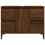Mobile Lavabo Rovere Marrone 80x33x60 cm in Legno truciolato