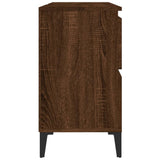 Mobile Lavabo Rovere Marrone 80x33x60 cm in Legno truciolato