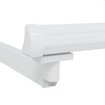 Tenda da Sole Bianco 3 x 2,5 m Metallo