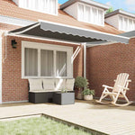 Tenda da Sole Bianco 3 x 2,5 m Metallo