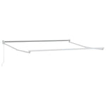 Tenda da Sole Bianco 3 x 2,5 m Metallo