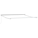 Tenda da Sole Bianco 3 x 2,5 m Metallo