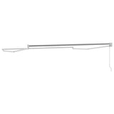 Tenda da Sole Bianco 3 x 2,5 m Metallo