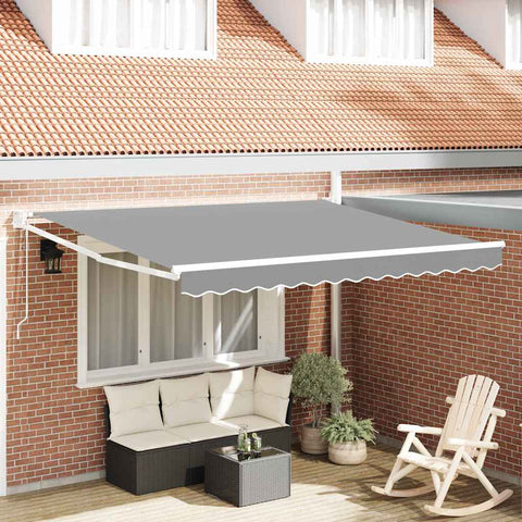 Tenda da Sole Bianco 3 x 2,5 m Metallo