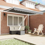 Tenda da Sole Bianco 3 x 2,5 m Metallo