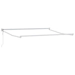Tenda da Sole Bianco 3 x 2,5 m Metallo