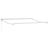 Tenda da Sole Bianco 3 x 2,5 m Metallo
