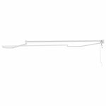 Tenda da Sole Bianco 3 x 2,5 m Metallo