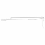Tenda da Sole Bianco 3 x 2,5 m Metallo