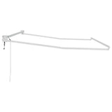 Tenda da Sole Bianco 3 x 2,5 m Metallo