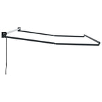 Tenda da Sole Antracite 3 x 2,5 m Metallo