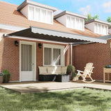Tenda da Sole Antracite 4  3 m Metallo